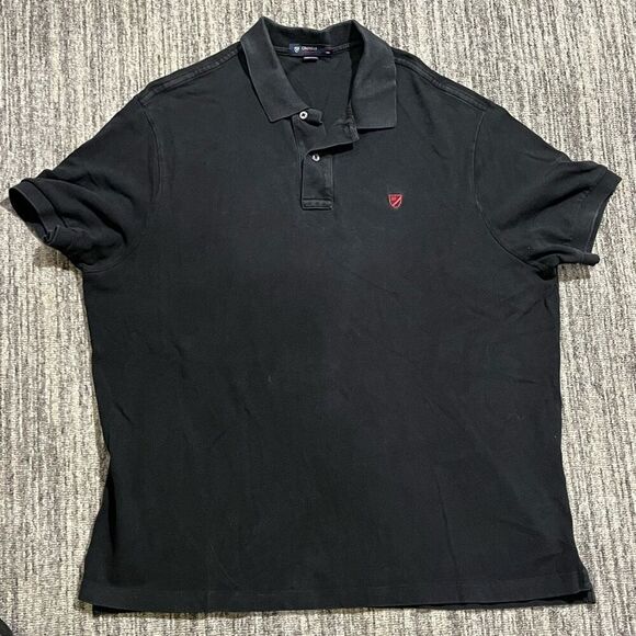 Cremieux Other - Cremieux Mens‎ Size XXL Pullover Polo Shirt Black Short Sleeve Collared Logo